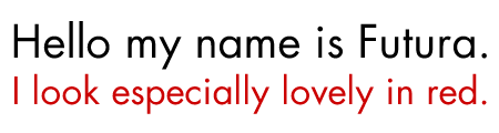 Futura Type Sample