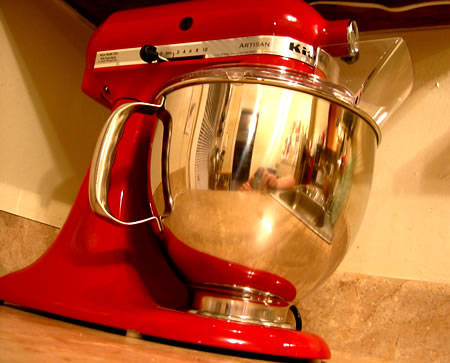 Red KitchenAid Stand Mixer